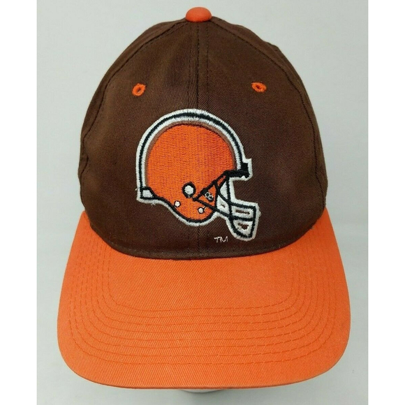 Cleveland Browns Sports Specialties Helmet Logo Snapback NFL Cap Hat VTG 90s - Picture 1 of 10